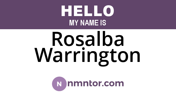Rosalba Warrington