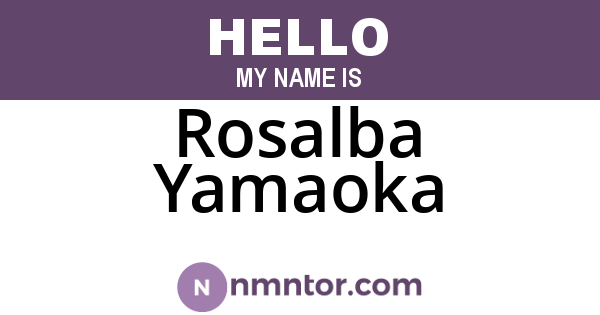 Rosalba Yamaoka