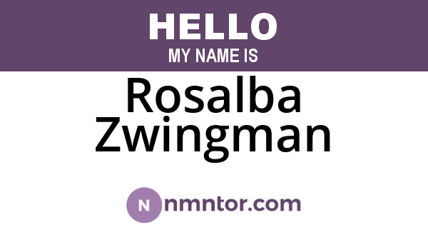Rosalba Zwingman