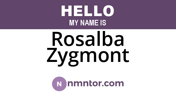 Rosalba Zygmont