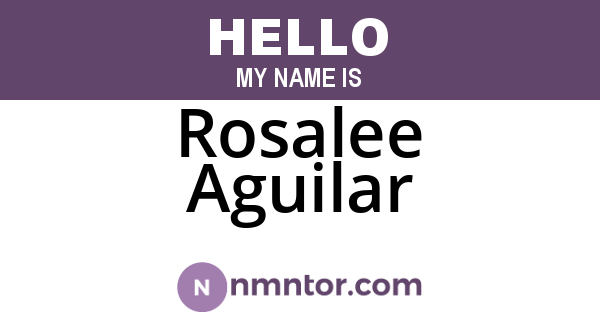 Rosalee Aguilar