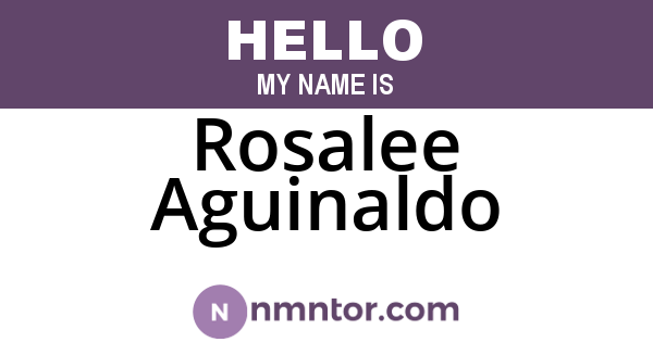 Rosalee Aguinaldo