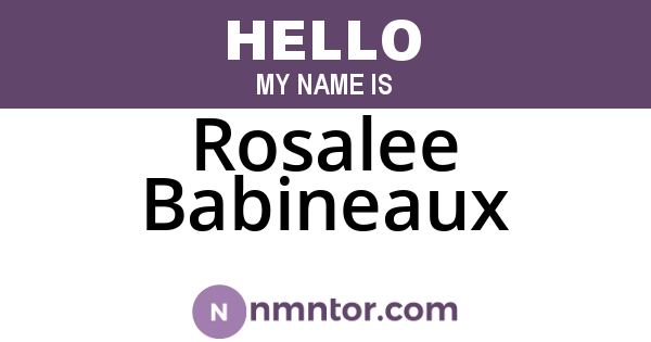 Rosalee Babineaux