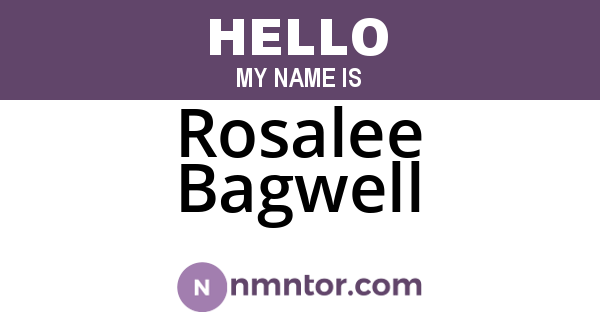 Rosalee Bagwell