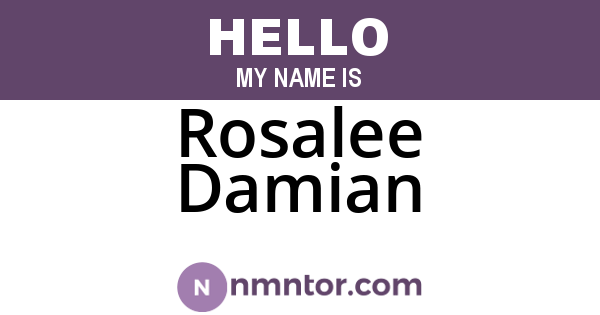 Rosalee Damian