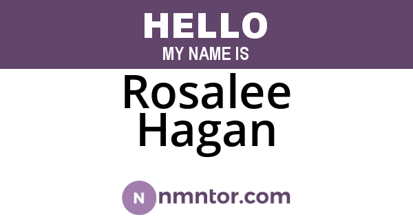 Rosalee Hagan