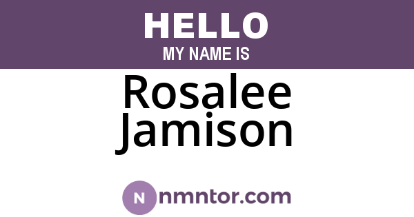 Rosalee Jamison