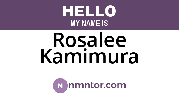 Rosalee Kamimura