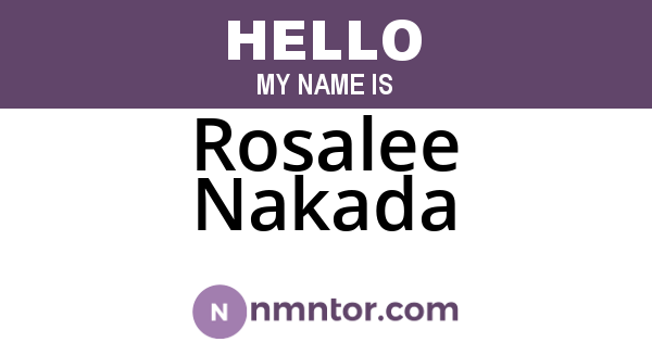 Rosalee Nakada