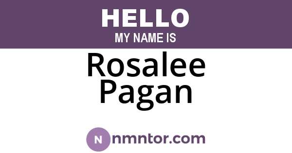Rosalee Pagan