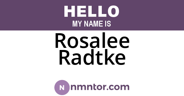 Rosalee Radtke