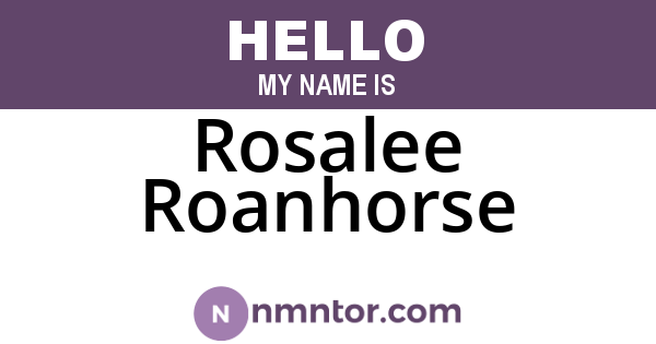 Rosalee Roanhorse