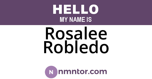 Rosalee Robledo