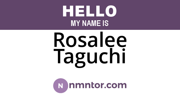 Rosalee Taguchi