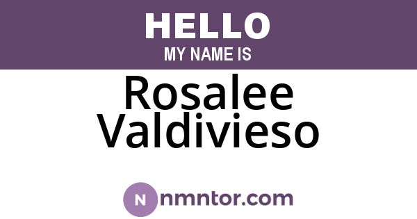 Rosalee Valdivieso