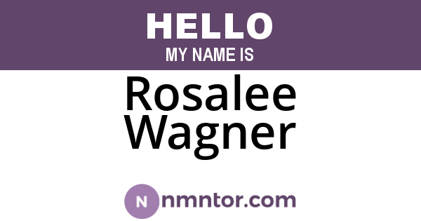 Rosalee Wagner