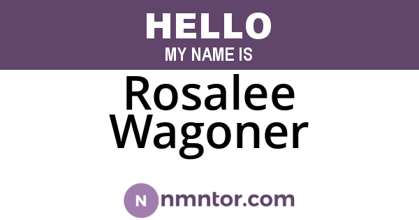 Rosalee Wagoner