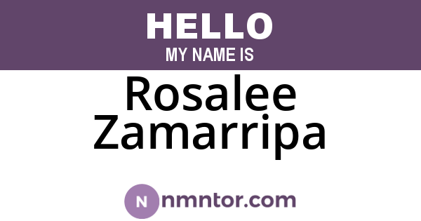 Rosalee Zamarripa
