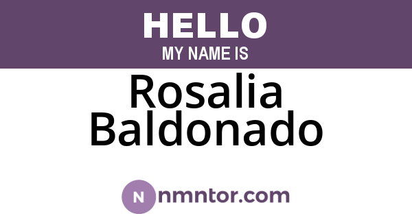 Rosalia Baldonado