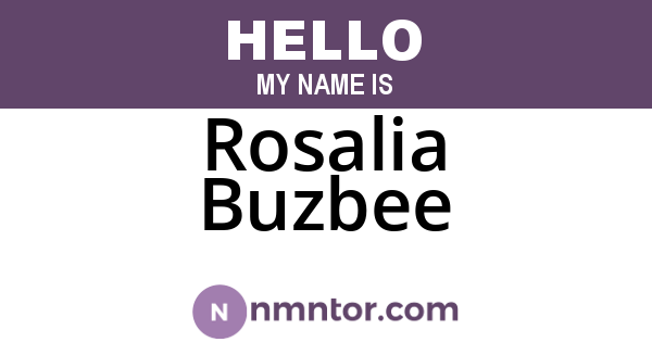 Rosalia Buzbee