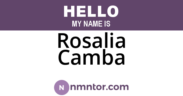 Rosalia Camba
