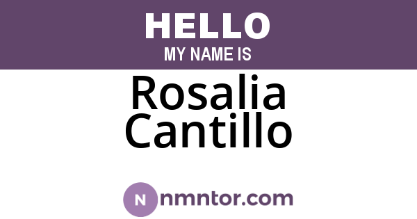 Rosalia Cantillo