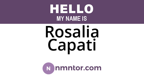 Rosalia Capati