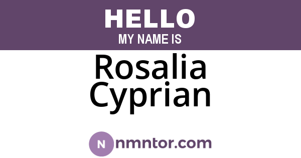 Rosalia Cyprian