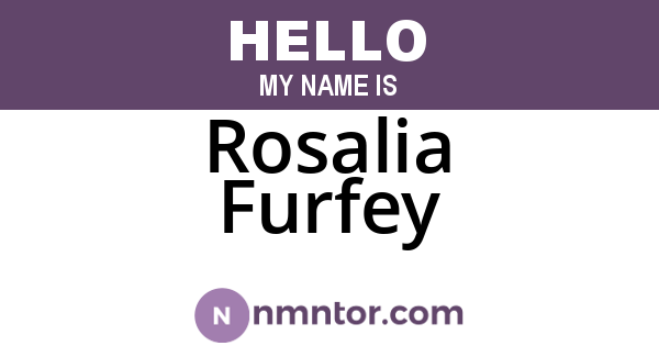 Rosalia Furfey