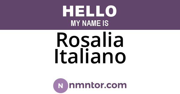 Rosalia Italiano