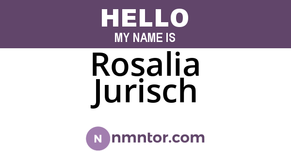 Rosalia Jurisch