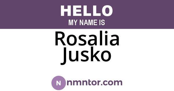 Rosalia Jusko