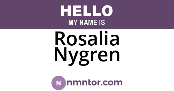 Rosalia Nygren