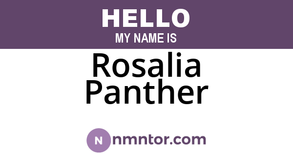 Rosalia Panther