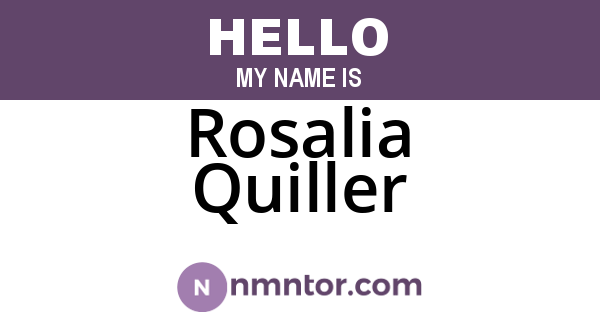 Rosalia Quiller