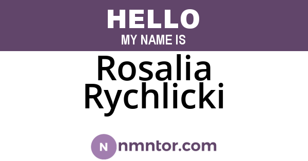 Rosalia Rychlicki