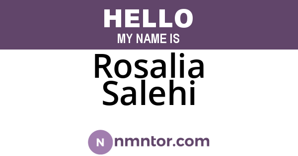 Rosalia Salehi