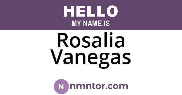 Rosalia Vanegas
