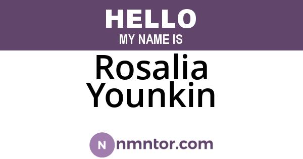 Rosalia Younkin