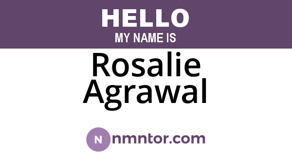 Rosalie Agrawal