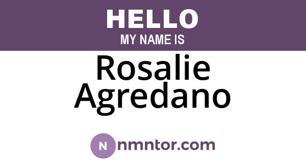 Rosalie Agredano