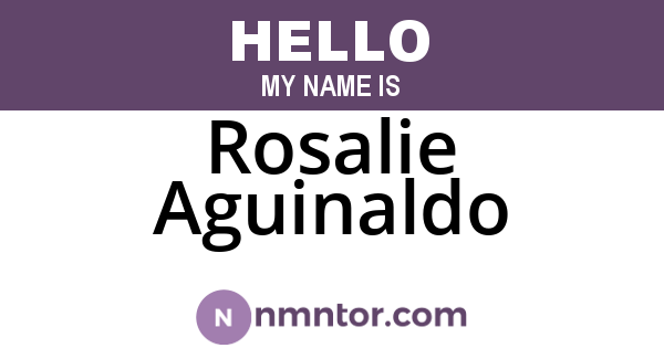 Rosalie Aguinaldo
