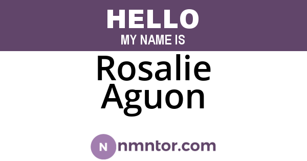 Rosalie Aguon