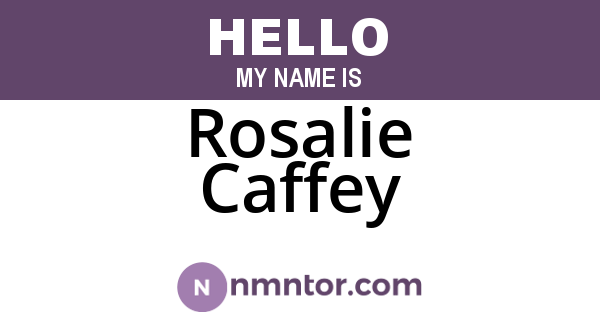 Rosalie Caffey