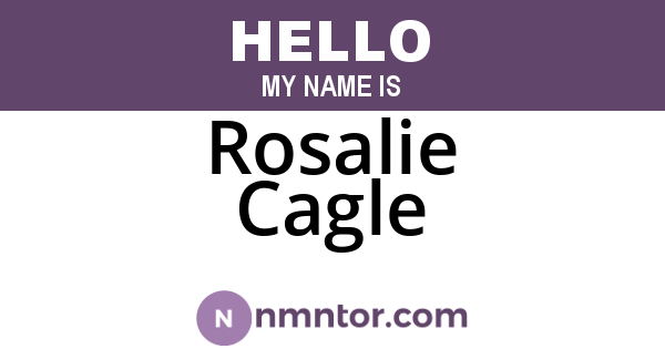 Rosalie Cagle