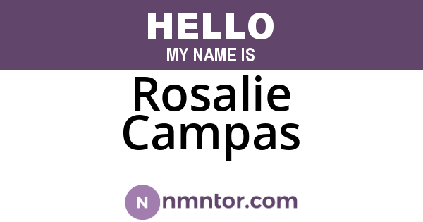 Rosalie Campas