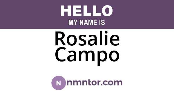 Rosalie Campo
