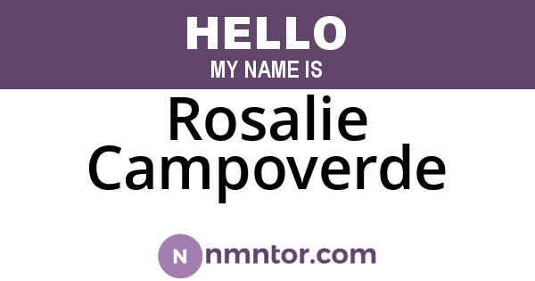 Rosalie Campoverde