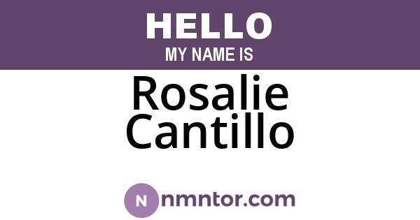 Rosalie Cantillo