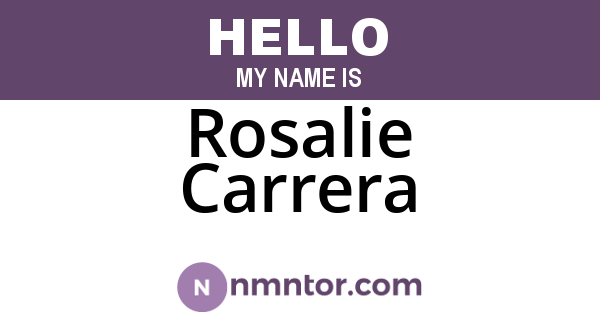 Rosalie Carrera